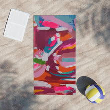 Load image into Gallery viewer, COLORFUL, ORIGINAL ART Beach Towels