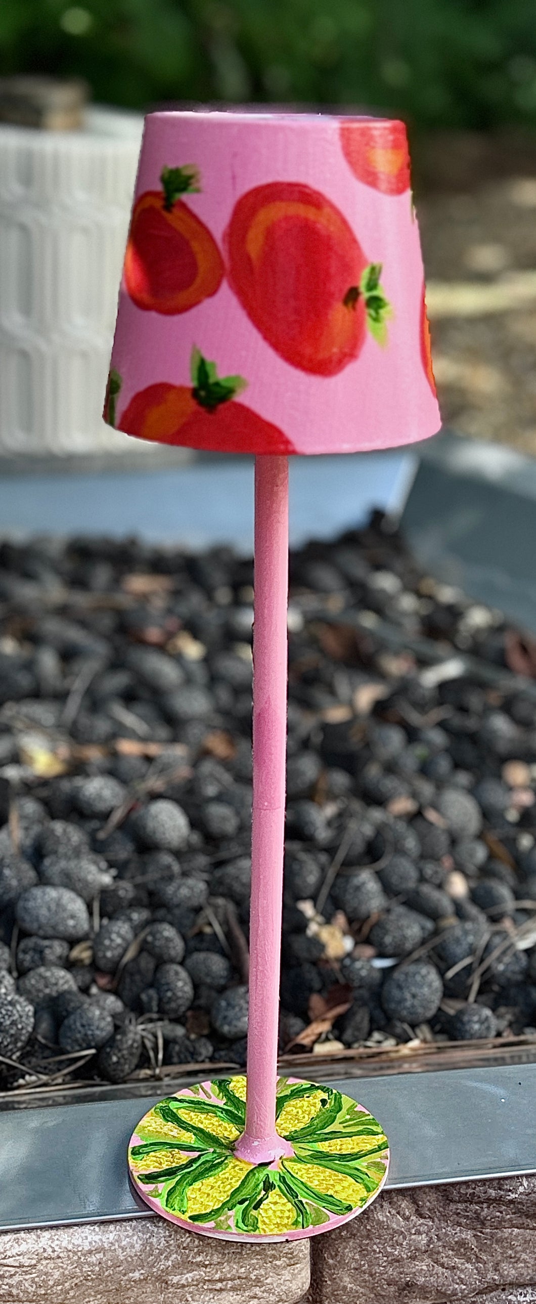 Rechargable Handpainted Lamp