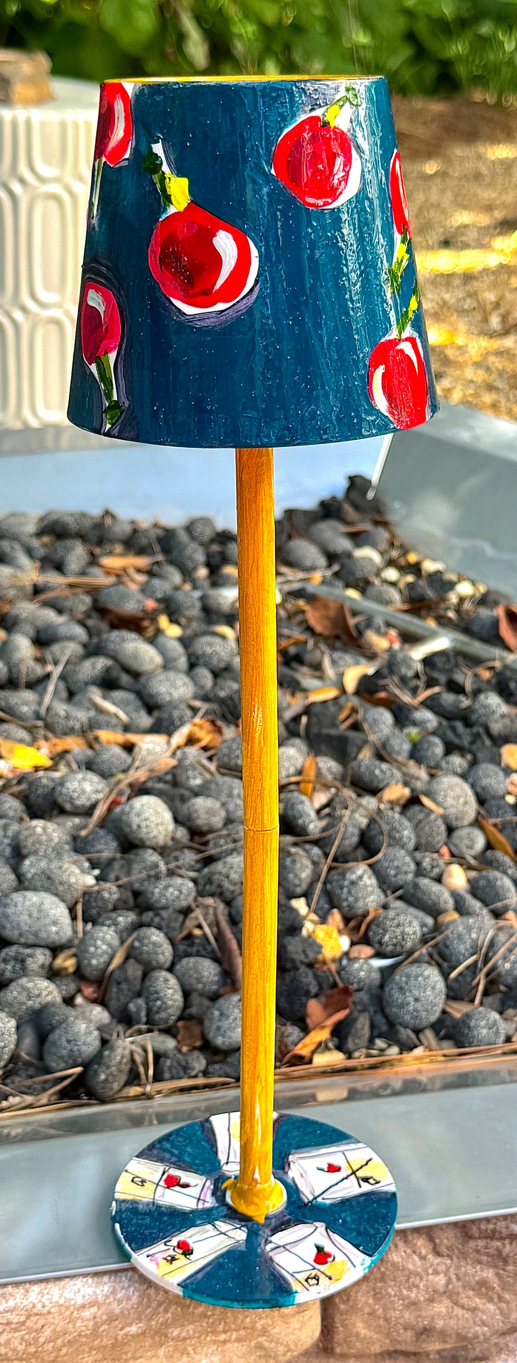 Rechargable Handpainted Lamp