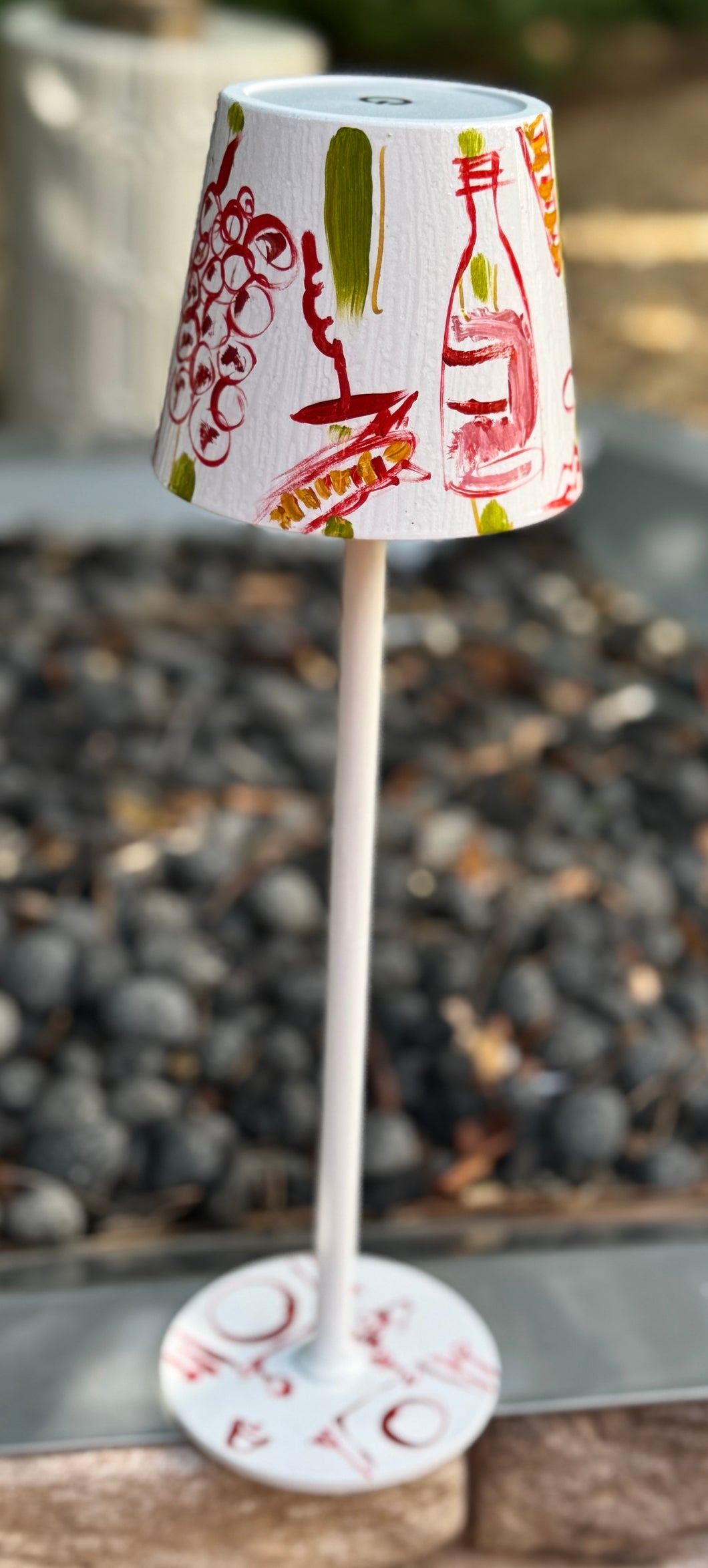 Rechargable Handpainted Lamp